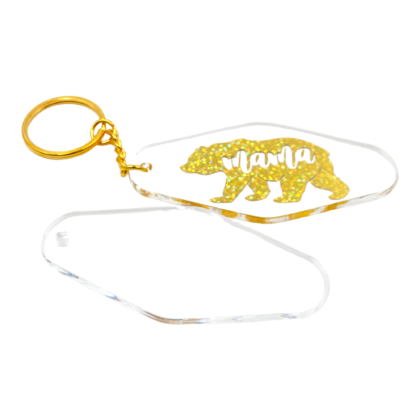 Clear Motel Key Tag Cast Acrylic Blanks - 3" Height - Set of 10