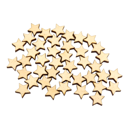 small wood stars